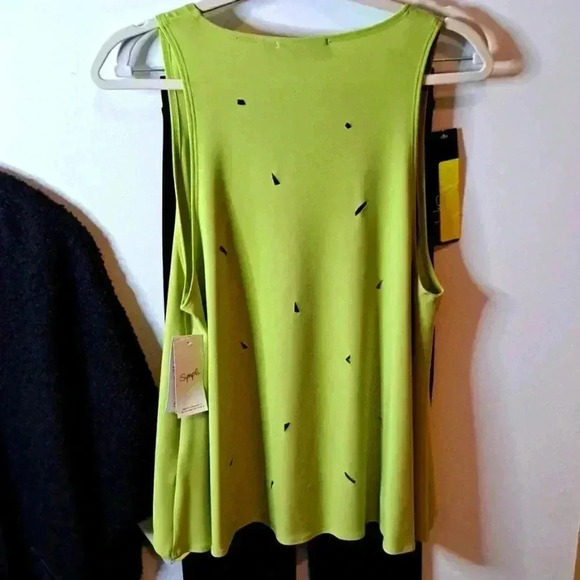 NWT Sympli Green Cut Out  Design Sleeveless Tunic With Flare Bottom - Picture 6 of 6
